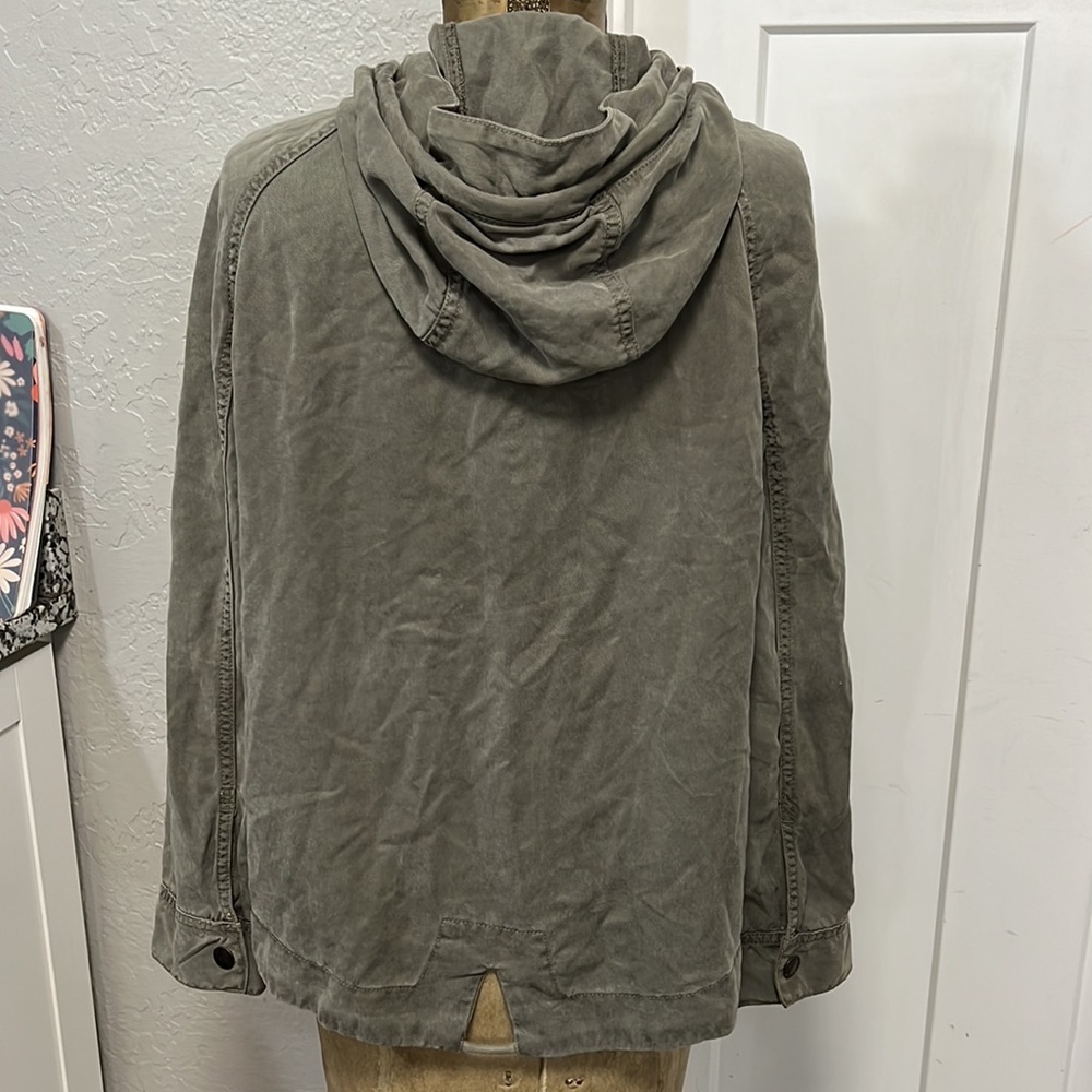 American Eagle Utility Field Jacket Lyocell Hoode… - image 7